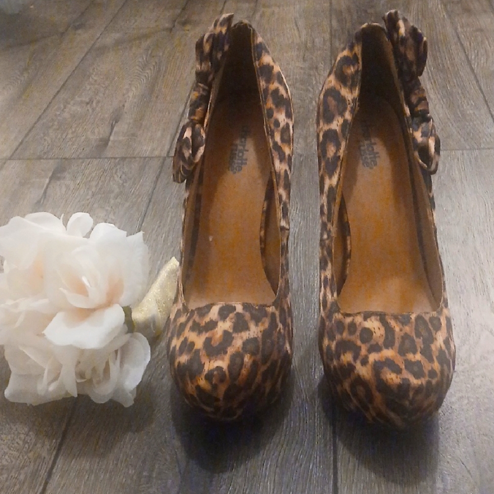 Leopard Print Women's high heels